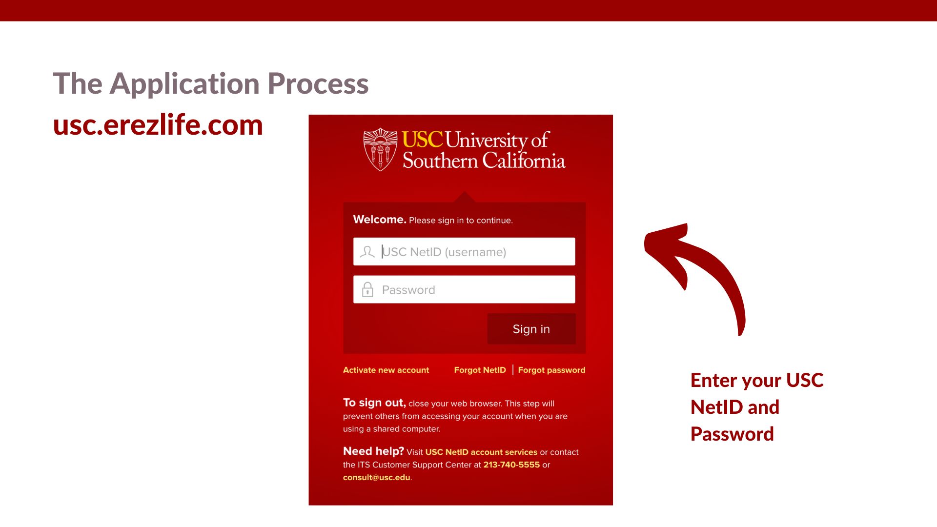The Application Process Shib - RA Application
